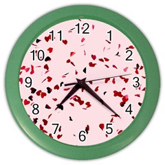 Love Is In The Air Color Wall Clock by FunnyCow