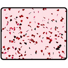 Love Is In The Air Double Sided Fleece Blanket (medium)  by FunnyCow