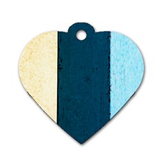 Flat Angle Dog Tag Heart (one Side) by FunnyCow