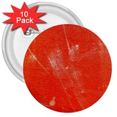 Grunge Red Tarpaulin Texture 3  Buttons (10 Pack) 