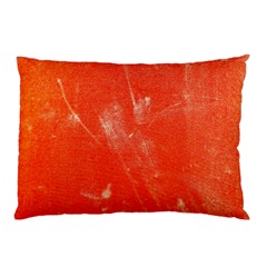 Grunge Red Tarpaulin Texture Pillow Case by FunnyCow