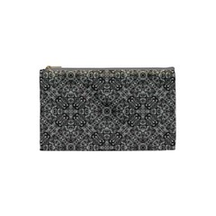 Luxury Modern Baroque Pattern Cosmetic Bag (small) by dflcprints
