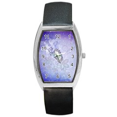 Wonderful Butterlies With Flowers Barrel Style Metal Watch by FantasyWorld7