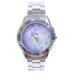 Wonderful Butterlies With Flowers Stainless Steel Analogue Watch by FantasyWorld7