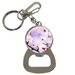 Pink Sakura Purple Background Bottle Opener Key Chains by FunnyCow