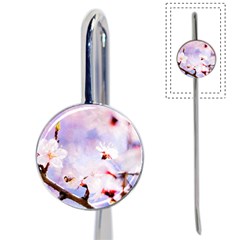 Pink Sakura Purple Background Book Mark