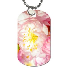 Pink Flowering Almond Flowers Dog Tag (one Side) by FunnyCow