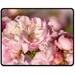 Beautiful Flowering Almond Fleece Blanket (medium)  by FunnyCow