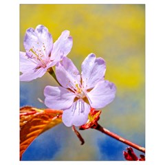 Sakura Flowers On Yellow Drawstring Bag (small) by FunnyCow