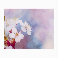 Pink Mist Of Sakura Small Glasses Cloth (2-side) by FunnyCow