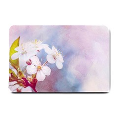 Pink Mist Of Sakura Small Doormat  by FunnyCow