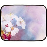 Pink Mist Of Sakura Fleece Blanket (Mini) 35 x27  Blanket