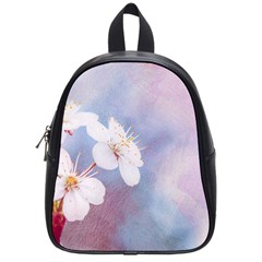 Pink Mist Of Sakura School Bag (small) by FunnyCow