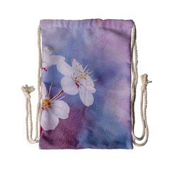 Pink Mist Of Sakura Drawstring Bag (small) by FunnyCow