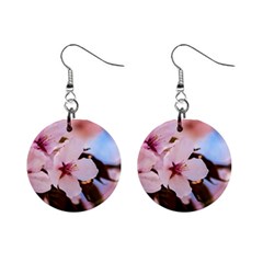 Three Sakura Flowers Mini Button Earrings by FunnyCow