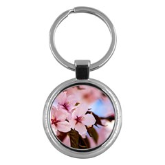 Three Sakura Flowers Key Chains (round)  by FunnyCow