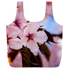Three Sakura Flowers Full Print Recycle Bags (l)  by FunnyCow