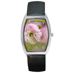 Single Almond Flower Barrel Style Metal Watch by FunnyCow