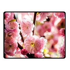 Blooming Almond At Sunset Fleece Blanket (small) by FunnyCow