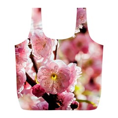 Blooming Almond At Sunset Full Print Recycle Bags (l)  by FunnyCow