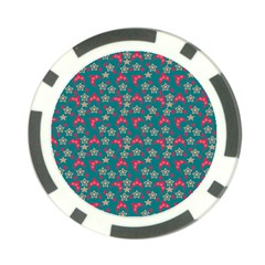 Teal Hats Poker Chip Card Guard