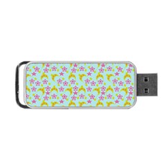 Blue Star Yellow Hats Portable USB Flash (One Side)