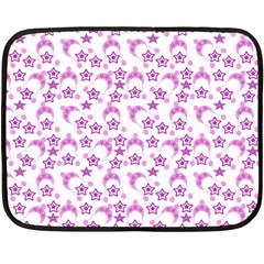 Violet Winter Hats Fleece Blanket (mini)