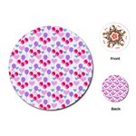 Pastel Cherries Playing Cards (Round)  Front