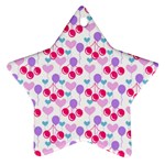 Pastel Cherries Star Ornament (Two Sides) Front