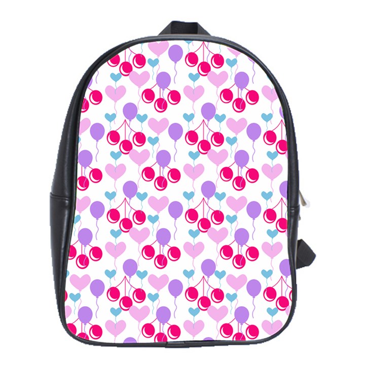 Pastel Cherries School Bag (Large)