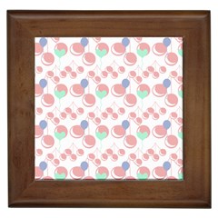 Bubblegum Cherry White Framed Tiles by snowwhitegirl