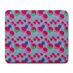 Bubblegum Cherry Blue Large Mousepads