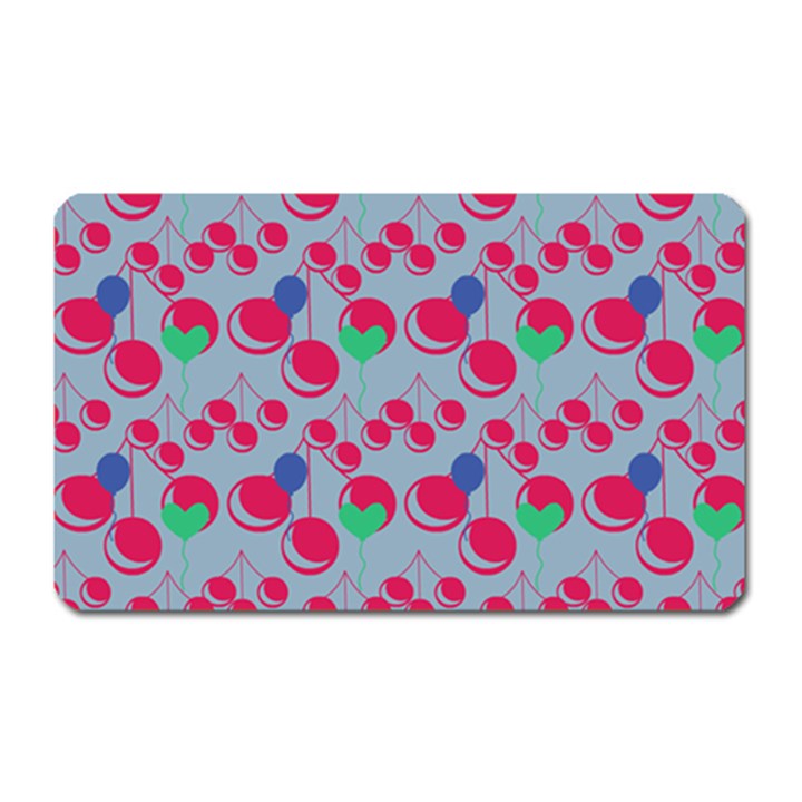 Bubblegum Cherry Blue Magnet (Rectangular)