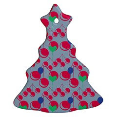 Bubblegum Cherry Blue Ornament (christmas Tree)  by snowwhitegirl