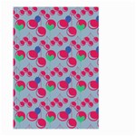 Bubblegum Cherry Blue Large Garden Flag (Two Sides) Back