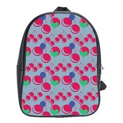 Bubblegum Cherry Blue School Bag (xl) by snowwhitegirl