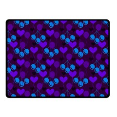 Night Cherries Fleece Blanket (small)