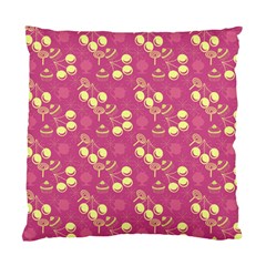 Yellow Pink Cherries Standard Cushion Case (two Sides)