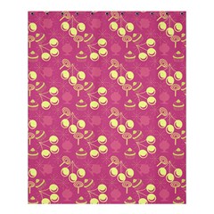 Yellow Pink Cherries Shower Curtain 60  X 72  (medium)  by snowwhitegirl