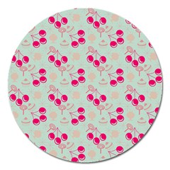 Bubblegum Cherry Magnet 5  (round)