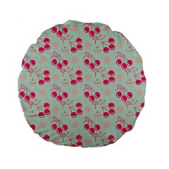 Bubblegum Cherry Standard 15  Premium Flano Round Cushions by snowwhitegirl