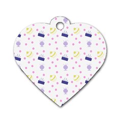 Cakes And Sundaes Dog Tag Heart (one Side)