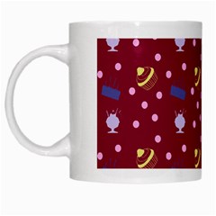 Cakes And Sundaes Red White Mugs