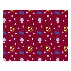 Cakes And Sundaes Red Double Sided Flano Blanket (large)  by snowwhitegirl