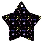 Cakes And Sundaes Black Star Ornament (Two Sides) Front