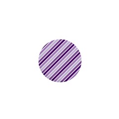 Violet Stripes 1  Mini Magnets