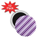 Violet Stripes 1.75  Magnets (10 pack)  Front