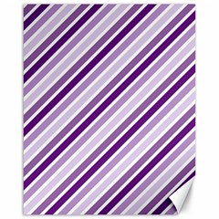 Violet Stripes Canvas 16  X 20  