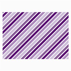 Violet Stripes Large Glasses Cloth (2-side) by snowwhitegirl