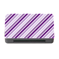 Violet Stripes Memory Card Reader With Cf